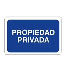 GENERICO - Señales Propiedad Privada 32.5x22.5cm