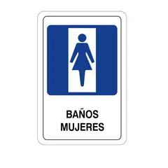 GENERICO - Señales de Información Baños Mujeres 22x15 Cm