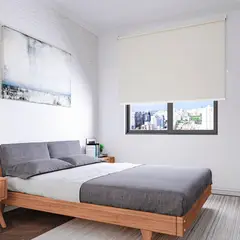 LIDER CORTINAS Y AMBIENTES - Cortina Enrollable Blackout Beige 90x180 cm