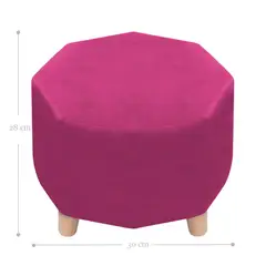 DORMILANDIA - Puff Octagonal Sídney 28x30x30 Fucsia