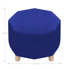 DORMILANDIA - Puff Octagonal Sídney 28x30x30 Azul