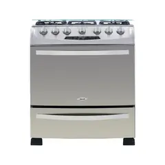 HACEB - Estufa de Piso 6 Puestos Gas Natural Acero Inoxidable