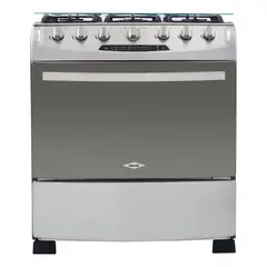 HACEB - Estufa de Piso 6 Puestos Gas Natural Acero Inoxidable