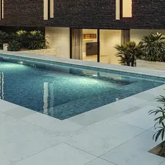 GENERICO - Piso piscina Rompeolas Borde Esquina Coral Unidad (49,5x49,5Cm)