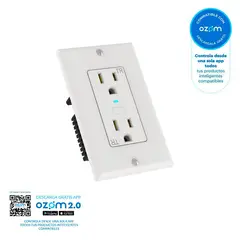 VTA PLUS - Toma Doble P/T Inteligente Vta Blanco