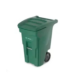 ESTRA - Contenedor Con Ruedas Plástica 240L Verde Con Tapa
