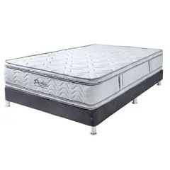 RAMBLER - Colchón R100 Doble Pillow Sencillo 100x190 Ortopédico Semifirme