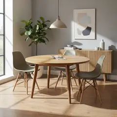 OR DESIGN - Set x4 Sillas Eames Modernas para Comedor o Sala Color Negro