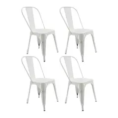 OR DESIGN - Set x4 Silla Tolix Negro Brillante