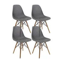 OR DESIGN - Set X4 Silla Air Eames Negro