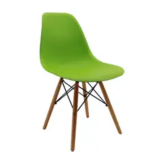 OR DESIGN - Silla Eames Patas Madera 80.5x46.5x42 Verde