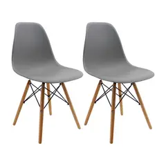 OR DESIGN - Set x2 Sillas Eames 80.5x46.5x42 Gris