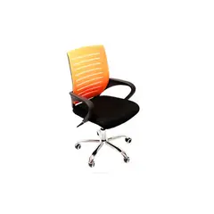 MOBLIHOUSE - Silla de escritorio Secretarial Espaldar grande Naranja