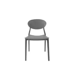 MOBLIHOUSE - Silla para Comedor Capri 81x48x48 Gris