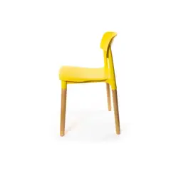 MOBLIHOUSE - Silla para Comedor Turín 76x42x43 Amarillo