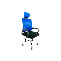 MOBLIHOUSE - Silla de escritorio Ejecutiva Espaldar grande Azul