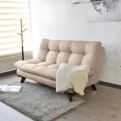 HOGAR VENECIA - Sofá Toulouse 80X140X92 Tela Beige