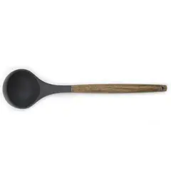 JUST HOME COLLECTION - Cucharon Silicona para Sopa Mango Madera