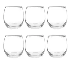 JUST HOME COLLECTION - Set Vasos Mikonos Corto Home Collection X 6 Unidades 373 Ml