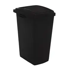 NP - Caneca Plástica 36L Negro- No Aprovechable Con Tapa Vaiven