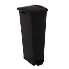 NP - Caneca Plástica 51L Negro- No Aprovechable Con Pedal