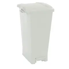 NP - Caneca Plástica 36L Blanco- Aprovechables Con Pedal