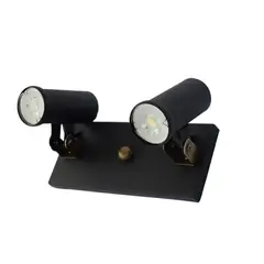 ILUMECO - Riel Spot Antor 2 Luces Gu10 Negro