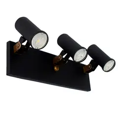 ILUMECO - Riel Spot Antor 3 Luces Gu10 Negro