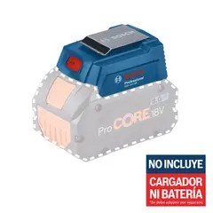 BOSCH - Adaptador de Cargador Portátil USB GAA 18V-24 18V Sin Batería y Sin Cargador