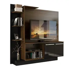 AKIVOY - Centro Entretenimiento Colon 55 Pulgadas 164x165x33 Duna/Negro