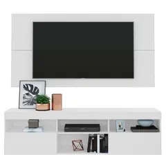 AKIVOY - Mueble Panel California TV 65 Pulgadas 163x175x34 Blanco