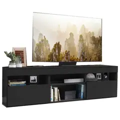 AKIVOY - Mueble Gabinete TV Paris 65 Pulgadas 48x175x35 Negro