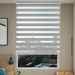 REGGIA - Persiana Roller Dúo 100x180 Cm Gris Silver