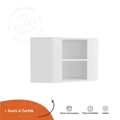 BERTOLINI - Mueble Superior Esquinero En Acero 52X59X28Cm 1 Puerta Blanco