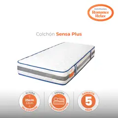 ESPUMADOS - Colchón Sencillo 90x190x22cm Romance Relax