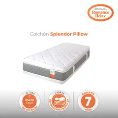 ROMANCE RELAX - Colchón Semidoble Splendor Pillow New 120X190X25Cm