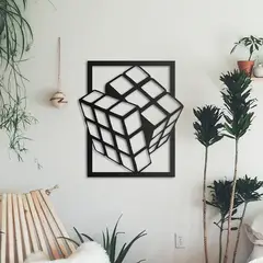 DE CASA - Aplique Decorativo Rubik Calado 60X57