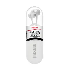MAXELL - Audífono Pop Con Micrófono Blanco
