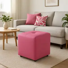 PUFF BOGOTA - Puff Cubo 42x40x40 Fucsia