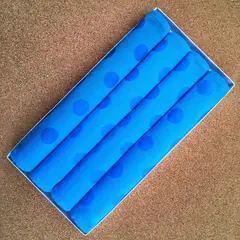 SILVIA LONDONO TEXTILES - Set x4 Individuales Pepas Azul