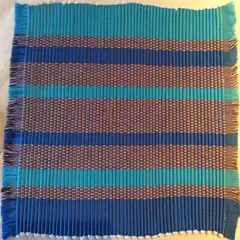 SILVIA LONDONO TEXTILES - Set x4 Individuales Azul Marino