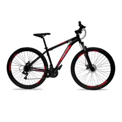GW - Bicicleta De Montaña Zebra R29 21V Talla M Bloqueo Al Hombro Disco Mecánico Negro