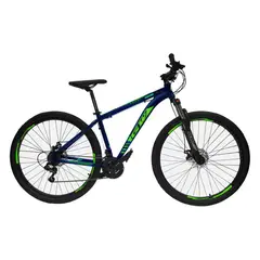 GW - Bicicleta De Montaña Zebra R29 21V Talla M Bloqueo Al Hombro Disco Mecánico Blanco