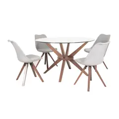 MUEBLES FIOTTI - Juego de Comedor 4 Puestos Enzo