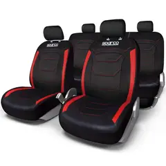 SPARCO - Set Fundas Asiento Carro Poliéster Sps406Rd