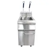 FULLER - Freidora industrial 2 canastillas a gas 30lt