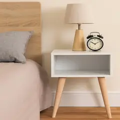 DKO DESIGN SAS - Mesa de Noche Turku 55x40x40 Blanca