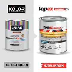 TOPEX - Pintura Para Pisos Exterior e Interior Demarcación Azul 1 galón