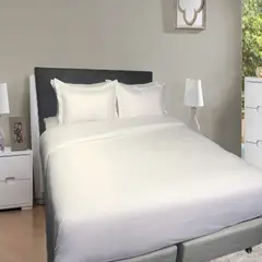 FENISSA - Duvet Unicolor Blanco + Plumón Silicón Extradoble