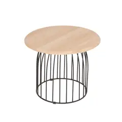 MUEBLES FIOTTI - Mesa de Centro en Madera Laminada Circular Weema